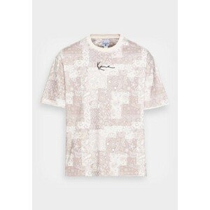 Karl Kani T-shirt Small Signature Paisley Tee light sand/taupe/white - XL
