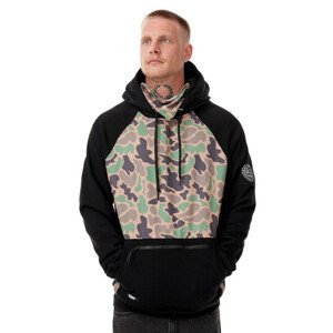 Mass Denim Sweatshirt Berg Hoody black/camo - M