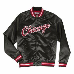 Mitchell & Ness Chicago Bulls Lightweight Satin Jacket black - 2XL