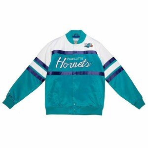 Mitchell & Ness Charlotte Hornets Special Script Heavyweight Satin Jacket teal - XL