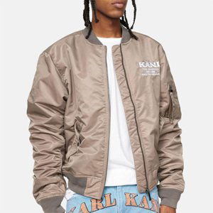 Karl Kani Chest Retro Bomber Jacket military green - S