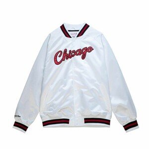 Mitchell & Ness Chicago Bulls Lightweight Satin Jacket white - L