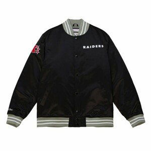 Mitchell & Ness Oakland Raiders Heavyweight Satin Jacket black - S