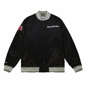 Mitchell & Ness Oakland Raiders Heavyweight Satin Jacket black - M