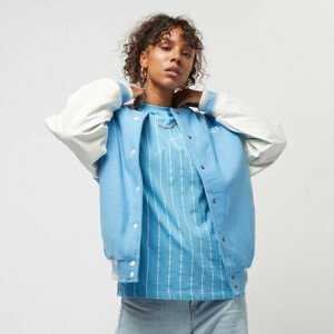 Karl Kani Small Retro Chest Kani Life College Jacket light blue/white/light sand - S