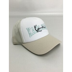 Karl Kani College Signature Trucker Cap off white/white - UNI