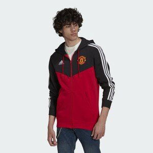 Mikina Adidas MUFC 3S FZ HD BLACK/REARED - XL