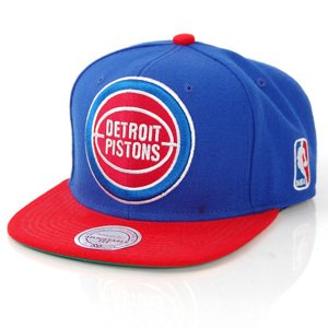 Mitchell & Ness XL Logo Detroit Pistons 2 Tone Snapback - UNI