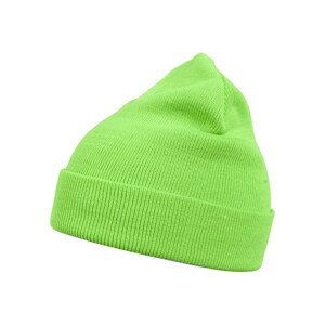 Urban Classics Beanie Basic Flap neongreen - UNI