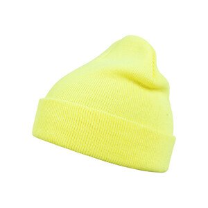 Urban Classics Beanie Basic Flap neonyellow - UNI