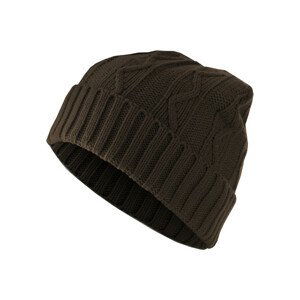 Urban Classics Beanie Cable Flap chocolate - UNI