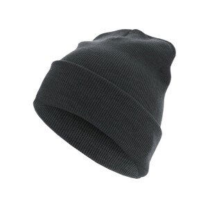 Urban Classics Beanie Basic Flap Long Version h.charcoal - UNI