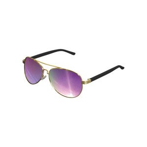 Urban Classics Sunglasses Mumbo Mirror gold/purple - UNI