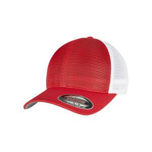 Urban Classics FLEXFIT 360 OMNIMESH CAP 2-TONE red/white - S/M