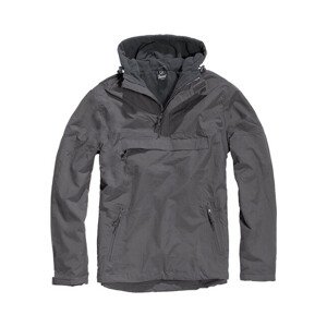 Brandit Fleece Pull Over Windbreaker charcoal - 3XL