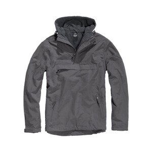 Brandit Fleece Pull Over Windbreaker charcoal - 4XL