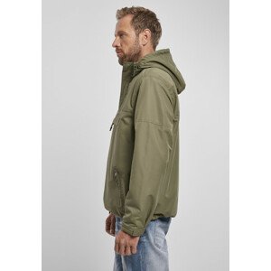 Brandit Fleece Pull Over Windbreaker olive camo - 5XL