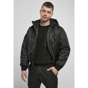 Brandit Hooded MA1 Bomber Jacket black - 3XL