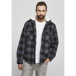 Brandit Lumberjacket hooded black/grey - 3XL