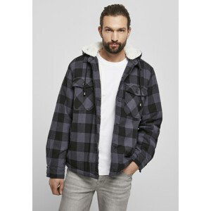 Brandit Lumberjacket hooded black/grey - XXL