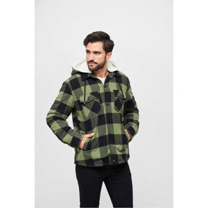 Brandit Lumberjacket Hooded black/olive - 6XL