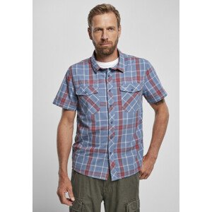 Brandit Roadstar Shirt red/blue - L