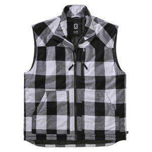 Brandit Lumber Vest white/black - L