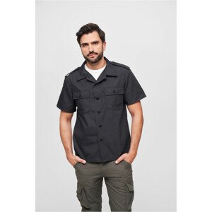 Brandit US Shirt Ripstop shortsleeve black - 3XL