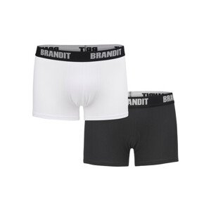 Brandit Boxershorts Logo 2er Pack wht/blk - XXL