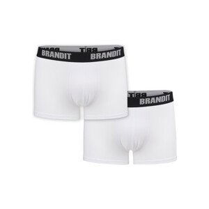 Brandit Boxershorts Logo 2er Pack wht/wht - L