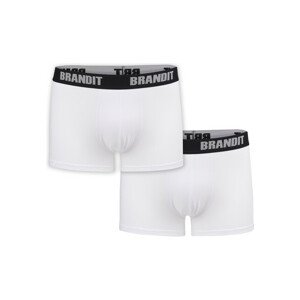 Brandit Boxershorts Logo 2er Pack wht/wht - M