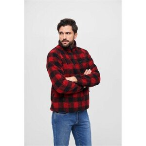 Brandit Teddyfleece Troyer red/black - L