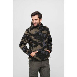 Brandit Teddyfleece Worker Pullover Jacket darkcamo - L