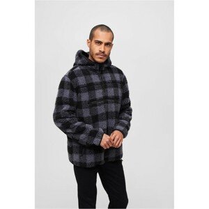 Brandit Teddyfleece Worker Pullover Jacket black/grey - M