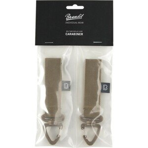 Brandit Belt and Molle Loop Carabiner 2 Pack camel - UNI