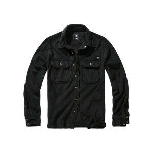 Brandit Jeff Fleece Shirt Long Sleeve black - 4XL
