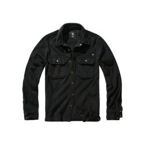 Brandit Jeff Fleece Shirt Long Sleeve black - XL