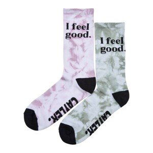 Cayler & Sons Feelin Good Socks 2-Pack lightkhaki/rose - 39–42