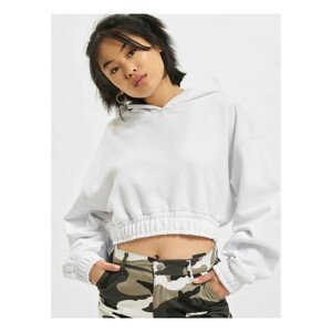 DEF Cropped Hoody white - S