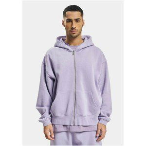 DEF Zip Hoody purple washed - L