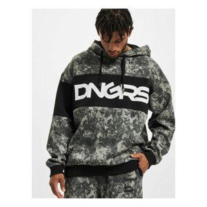 Dangerous DNGRS Marble Oversized Hoody Tiedye black - XL