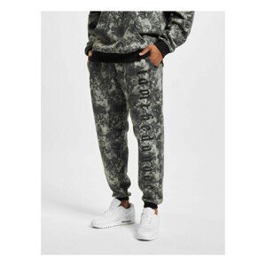 Dangerous DNGRS Marble Oversized Sweatpants Tiedye black - L