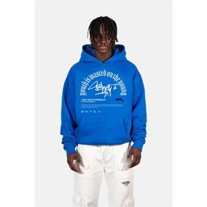 Urban Classics LY HOODIE "GRAFFITI cobalt blue - S