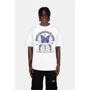 Urban Classics LY TEE "BUTTERFLY white - L