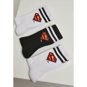 Mr. Tee Superman Socks 3-Pack wht/blk/wht - 43–46