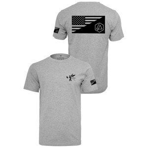 Mr. Tee Linkin Park Flag Tee heather grey - 4XL