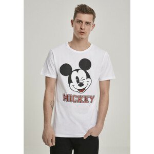 Mr. Tee Mickey College Tee white - S