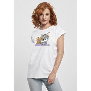 Mr. Tee Ladies Tom & Jerry Pose Tee white - XL