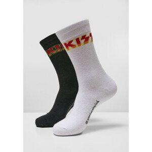 Mr. Tee Kiss Socks 2-Pack black/white - 43–46
