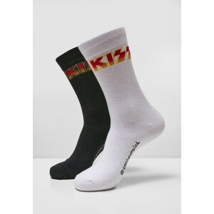 Mr. Tee Kiss Socks 2-Pack black/white - 39–42